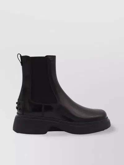 Tod's Chunky Sole Ankle Boots With Elastic Panels