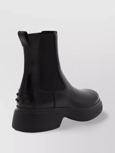 Tod's Chunky Sole Ankle Boots With Elastic Panels