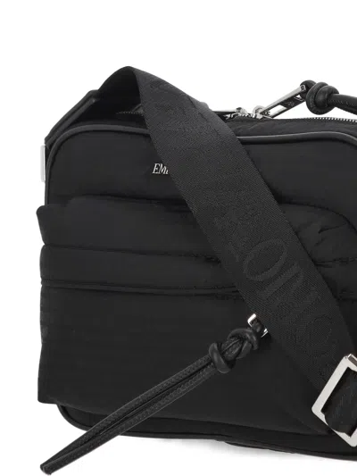 Emporio Armani Black Nylon Crossbody