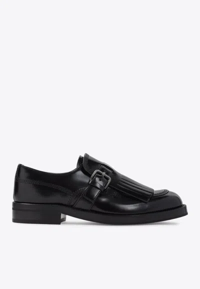 Church's Piper Buckled Leather Loafers In Black