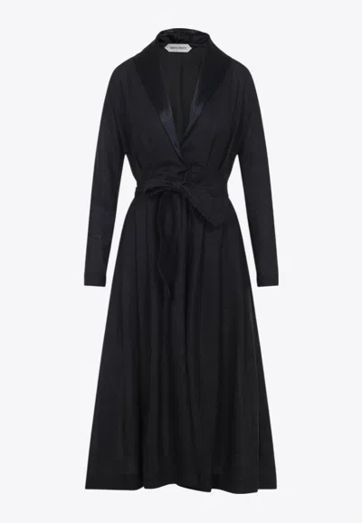 Alberta Ferretti Wool Midi Dress