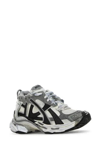 Balenciaga Men Multicolor Runner Sneakers