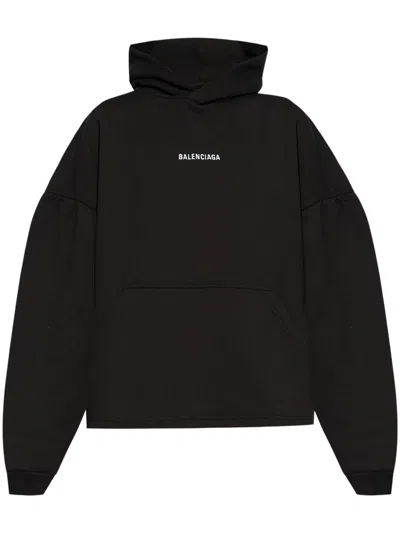 Balenciaga Women Logo Cotton Hoodie