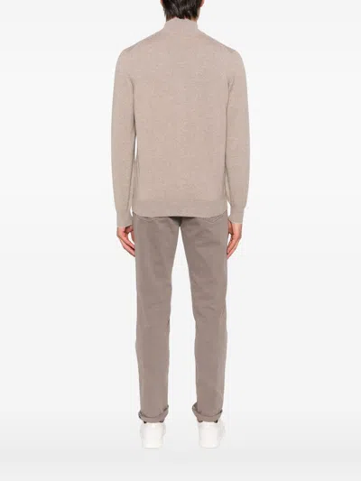Brunello Cucinelli Zipper Cardigan High Collar