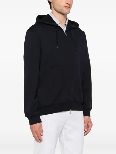 Brunello Cucinelli Men Cotton Zipped Hoodie