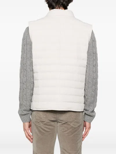 Brunello Cucinelli Nylon Down Vest In White