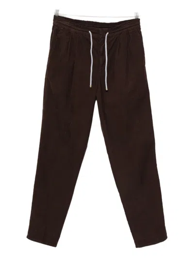 Brunello Cucinelli Corduroy Trousers With Back And Side Pockets In Brown