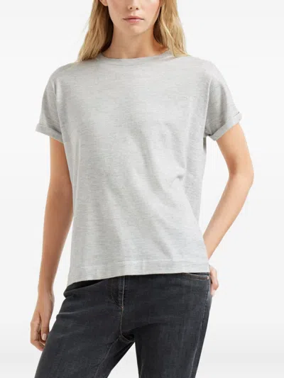 Brunello Cucinelli Women Cashmere And Silk T-shirt