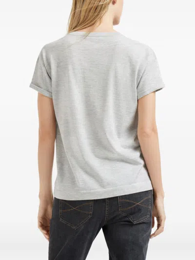 Brunello Cucinelli Women Cashmere And Silk T-shirt