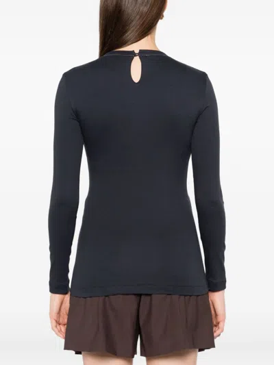 Brunello Cucinelli Embellished Crewneck Sweater With Keyhole Detail In Black