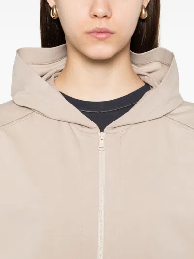 Brunello Cucinelli Women Cotton Zipped Hoodie
