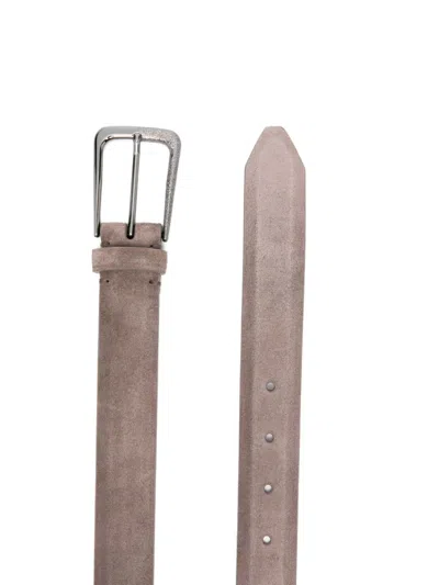 Brunello Cucinelli Suede Buckle Belt