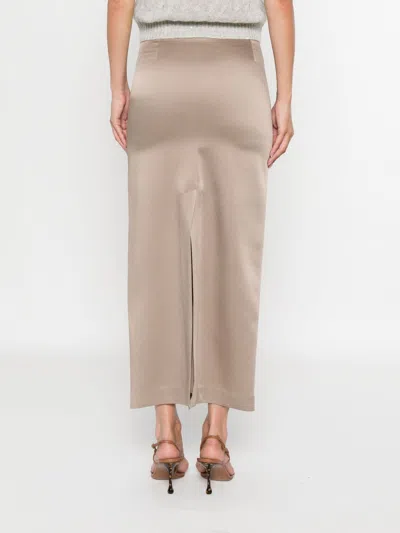 Brunello Cucinelli Long Skirt With Back And Side Slits