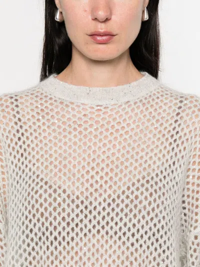 Brunello Cucinelli Women Wool Open-knit Sweater