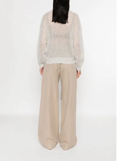 Brunello Cucinelli Women Wool Open-knit Sweater