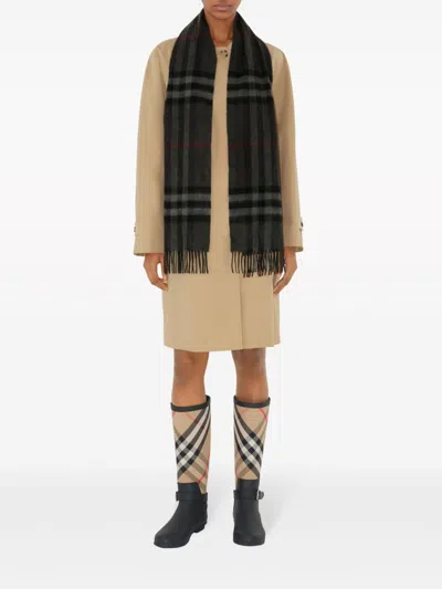 Burberry Men Giant Check Cashmere Scarf