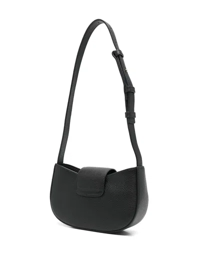 Ferragamo Gabry Black Calf Leather Shoulder Bag