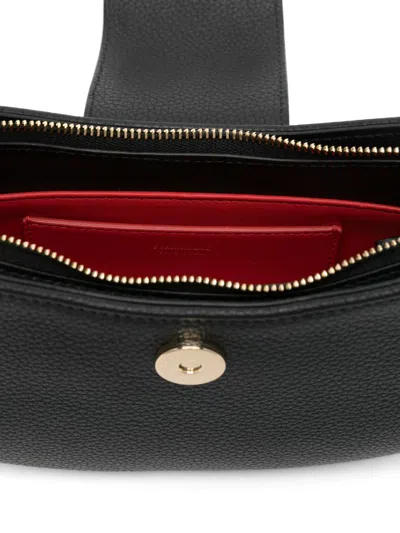 Ferragamo Gabry Black Calf Leather Shoulder Bag