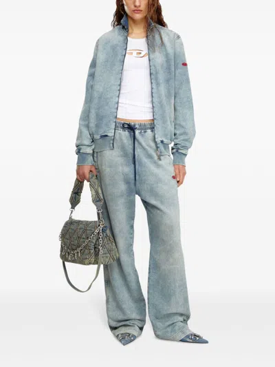Diesel 't-lins' White Top With Oval D Logo On The Front