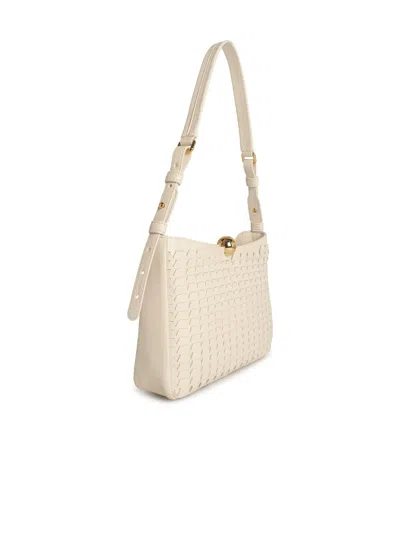 Furla Sfera Soft Medium Crossbody Bag In Cream Leather In Pattern