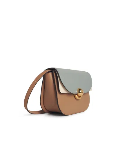 Furla Sfera Small Crossbody Bag In Multicolored Leather In Blue