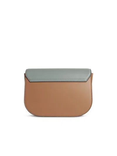 Furla Sfera Small Crossbody Bag In Multicolored Leather In Blue