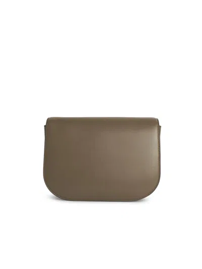 Furla Small 'sfera' Green Leather Crossbody Bag