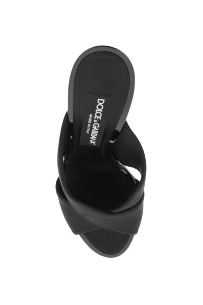 Dolce & Gabbana Satin Mules With Metal Heel. Women