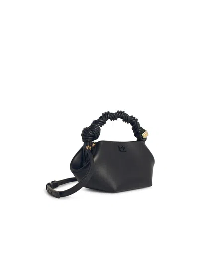 Ganni Bou Piccola Faux Leather Hand Bag In Black