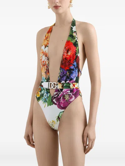 Dolce & Gabbana Women Flower Print Swimsuit