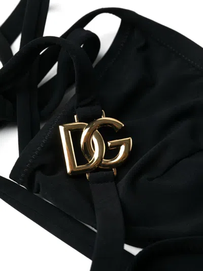 Dolce & Gabbana Embellished Halterneck Triangle Bikini