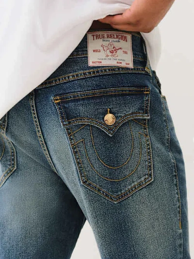 True Religion Men's Geno Flap Slim Jean