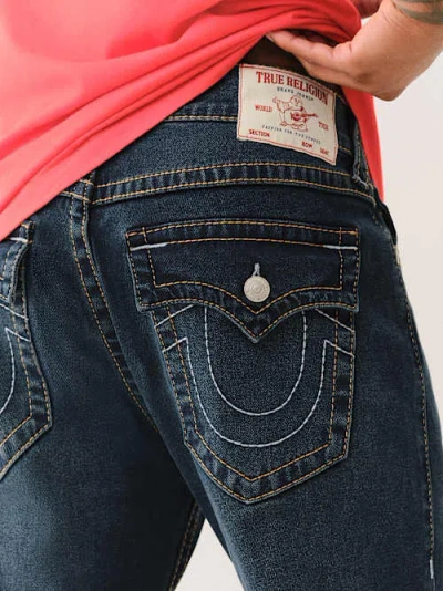 True Religion Men's Ricky Big T Flap Straight Jean