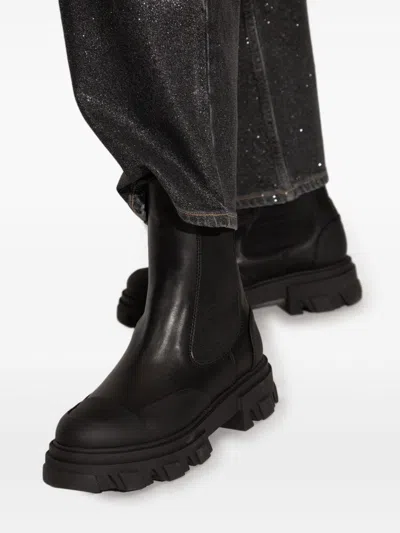 Ganni Women Chelsea Mid Leather Boots