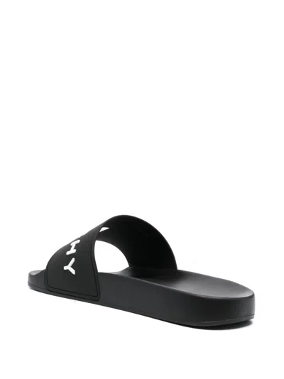 Givenchy Black Rubber Slides