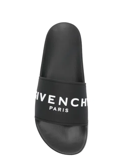 Givenchy Black Rubber Slides