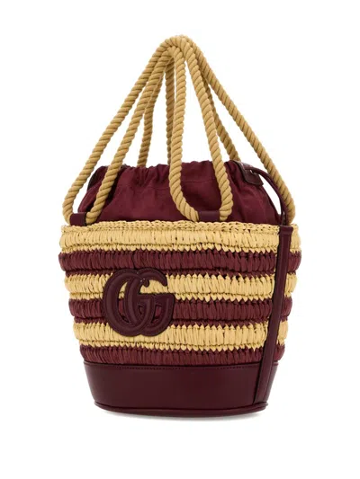 Gucci Summer Rafia Bucket Bag