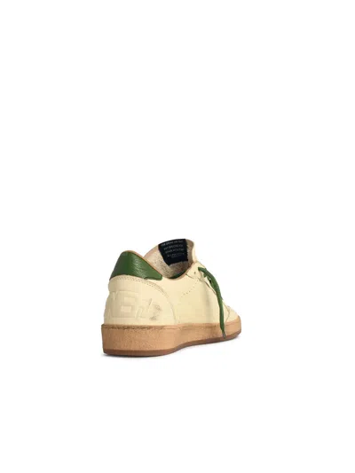 Golden Goose Ball Star Distressed Finish Leather Sneaker With Graffiti Print Shoes
