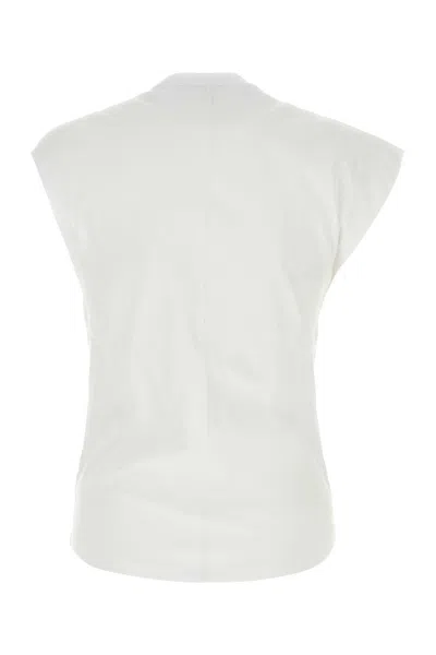 Isabel Marant Women White Cotton Nayda T-shirt In Gray