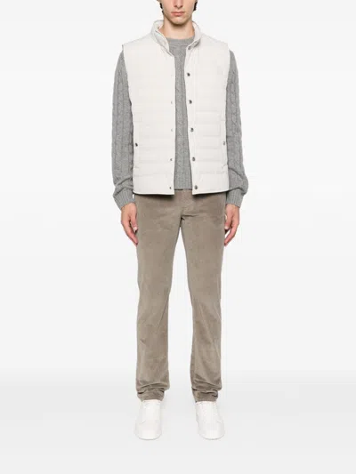 Jacob Cohen Slim Fit Trousers Belt Loops In Brown