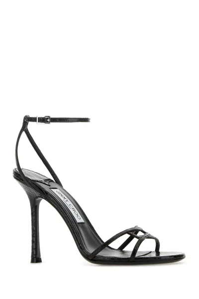 Jimmy Choo Strappy Leo 100 Stiletto Heel Sandals
