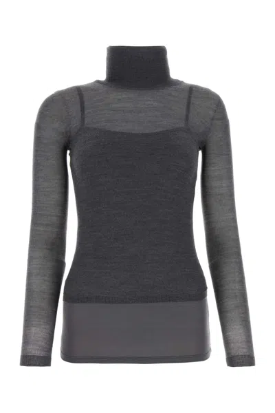 Max Mara Women Grey Wool Stresa Sweater