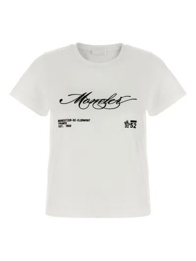 Moncler Intricate Embroidery Detail Cotton Jersey T-shirt