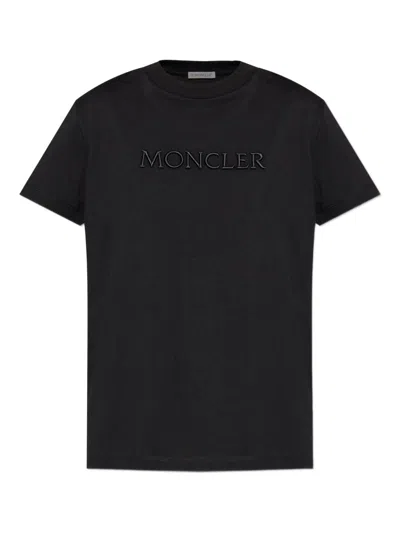 Moncler Biologic Cotton T-shirt With Embroidered Logo
