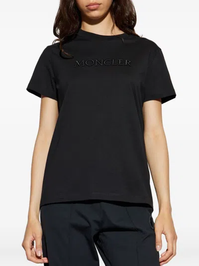 Moncler Biologic Cotton T-shirt With Embroidered Logo