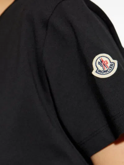 Moncler Biologic Cotton T-shirt With Embroidered Logo