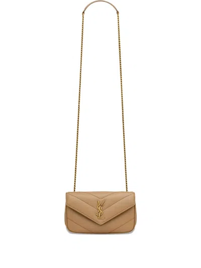 Saint Laurent Women Loulou Mini Leather Shoulder Bag