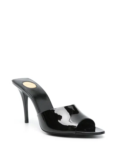 Saint Laurent Women Romy Patent Leather Mules