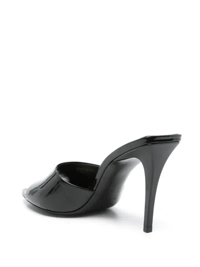 Saint Laurent Women Romy Patent Leather Mules