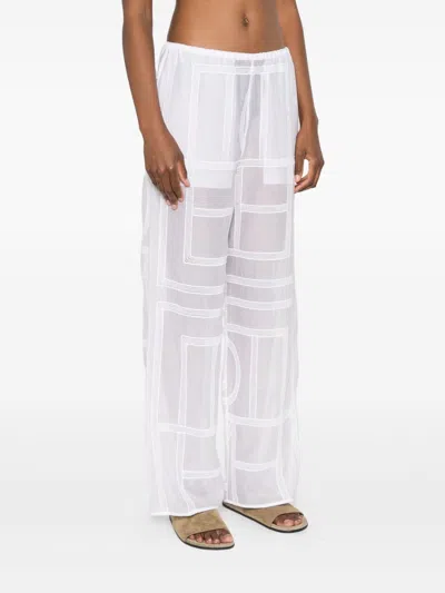 Totême Toteme Women Pajama, Monogram Pantalone